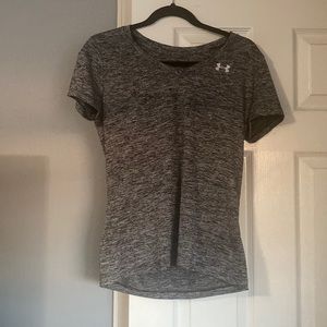 Grey Under Armor athletic shirt